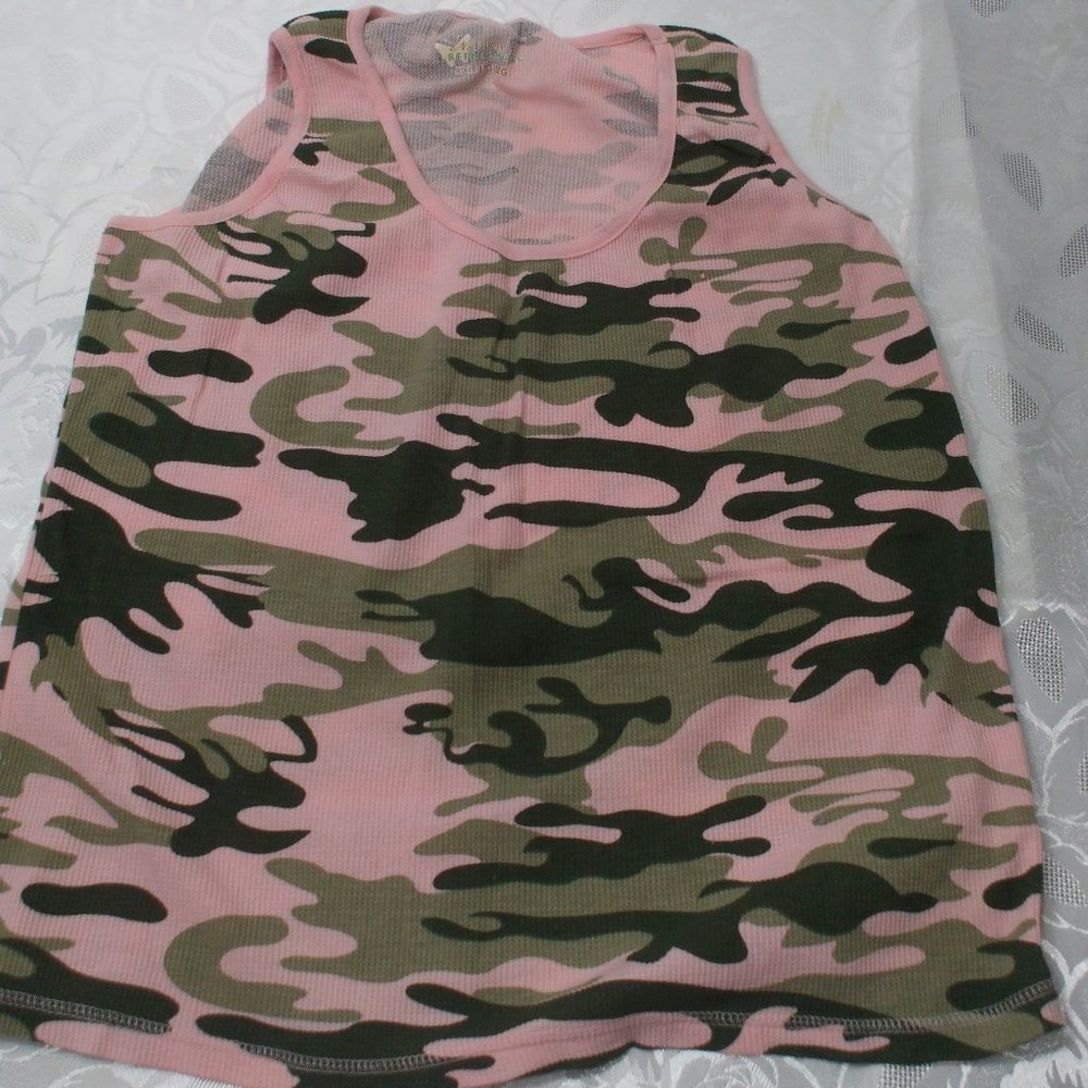 Women's Camouflage Thermal Tank Top XXL